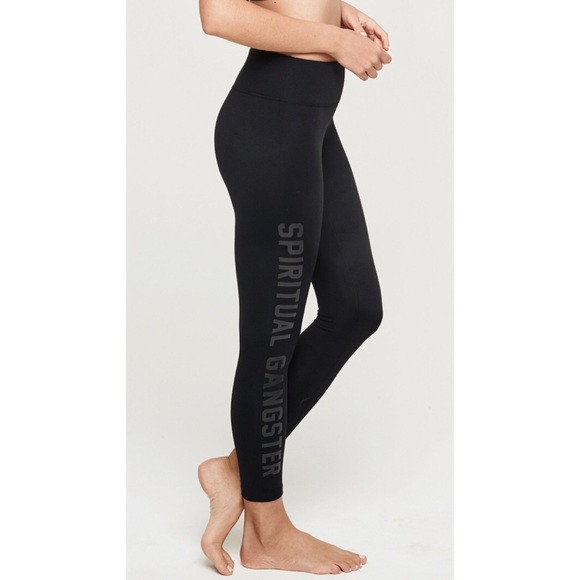 Spiritual Gangster Pants - Spiritual Gangster 7/8 Practice Logo Leggings
